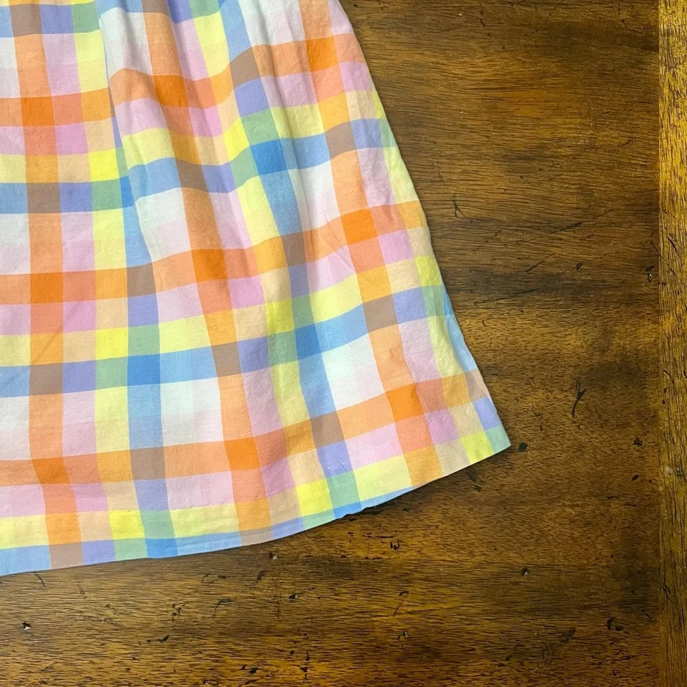 Janie and Jack Plaid Smocked Dress Sz 8 EUC - Picture 4 of 8